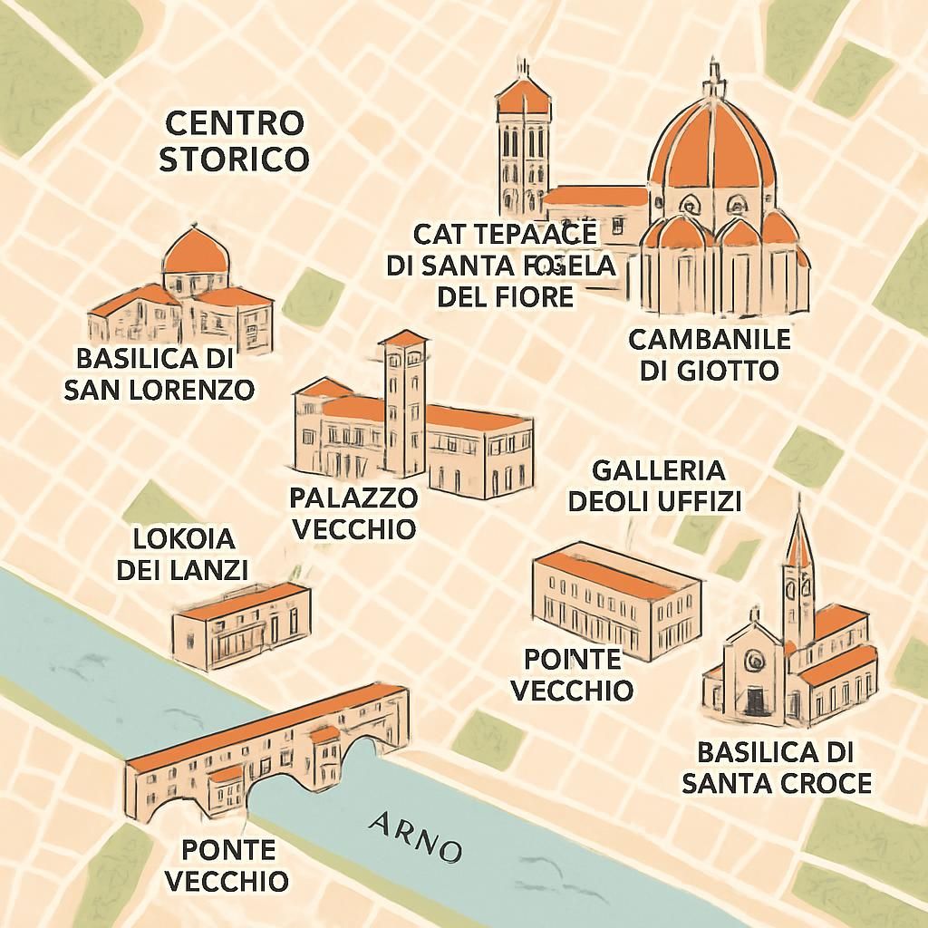 découvrez la carte touristique interactive de florence, explorez ses monuments emblématiques et ses quartiers charmants pour planifier votre visite idéale.