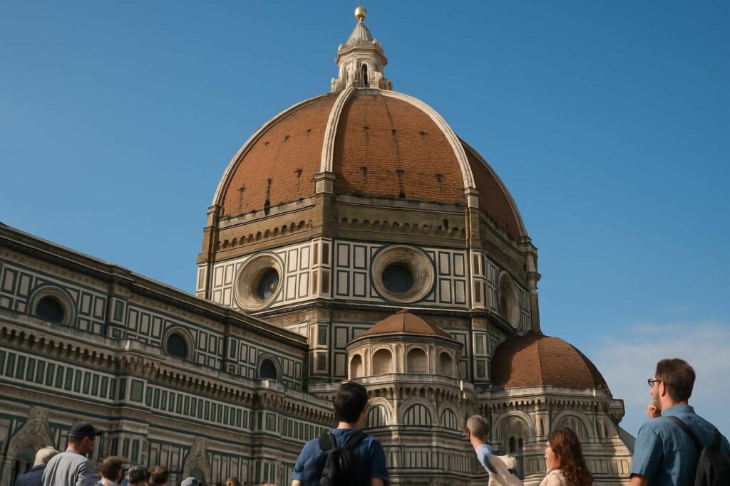 découvrez le dôme de florence (santa maria del fiore) : réservez vos billets et profitez d'une visite guidée de la magnifique coupole pour admirer la vue spectaculaire sur la ville.