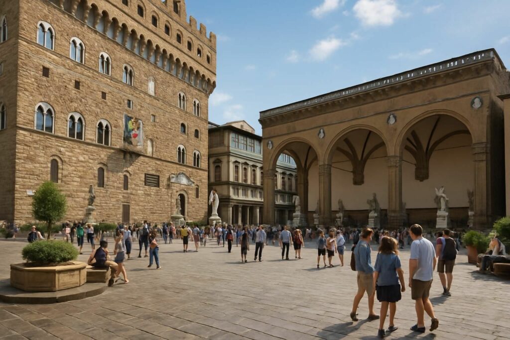 découvrez la piazza della signoria, le cœur politique et historique de florence, où se mêlent art, culture et architecture emblématique.