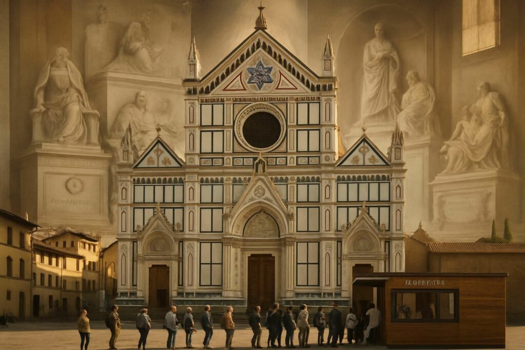 découvrez la basilique de santa croce à florence, ses tombes illustres et réservez facilement vos billets pour une visite inoubliable.